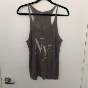 Brandy Melville NY faded gray tank top one size